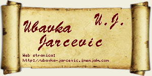 Ubavka Jarčević vizit kartica